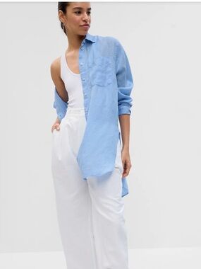 GAP Weekend Tunic in Linen. XS Petite.